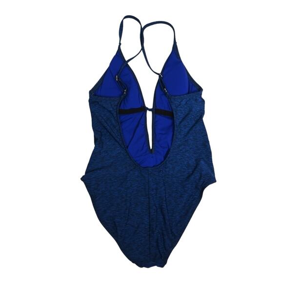 La Blanca Womens 6 Spruce It Up Twist One Piece Swimsuit Midnight Blue - Picture 3 of 11